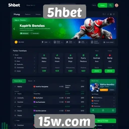 Análise da interface do usuário do site 5hbet